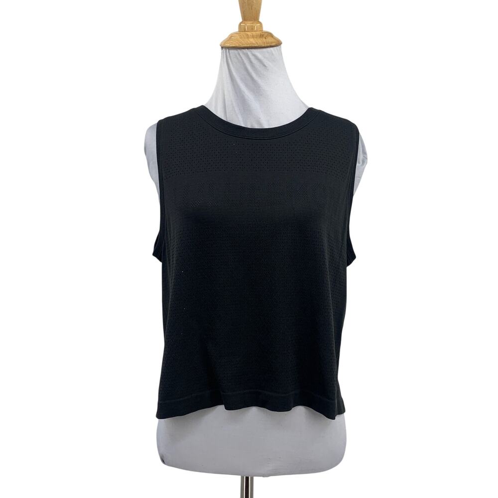 Lululemon Top Womens 4 Breeze By Muscle Cropped Tank Athletic Running Training